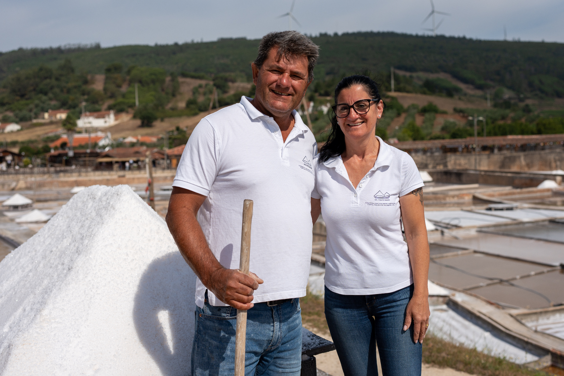 Salzbauern der Salinas de Rio Maior